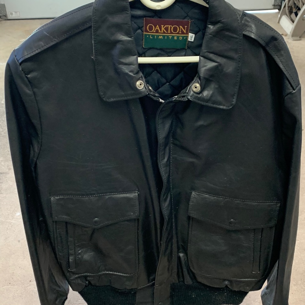 Men’s XL leather biking jacket